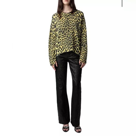 Zadig & Voltaire NWT
Markus Cashmere Leopard Print Sweater - Picture 3 of 6
